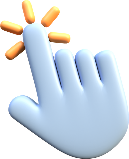 3D Hand Cursor Icon